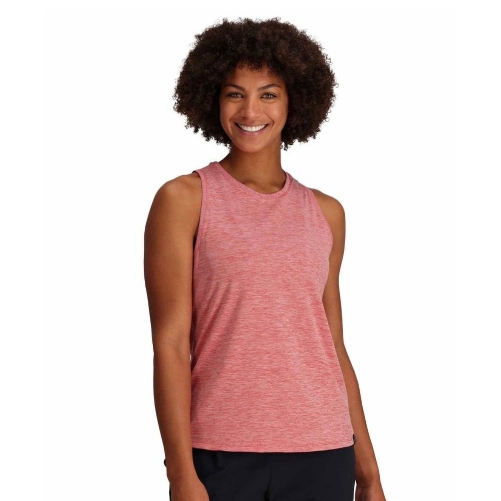 Outdoor‎ Research Women's Sleeveless Athletic Tank Top Red Heather Large